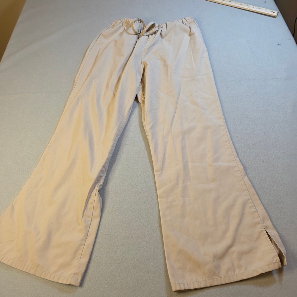 Dickies Khaki Tan Drawstring Elastic Waist Scrub Pants Style 4101P Size M
